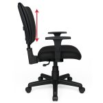 Cadeira B-ONE Back System com Braços Reguláveis – Corino Preta – 31010 Móveis Única Executiva 11