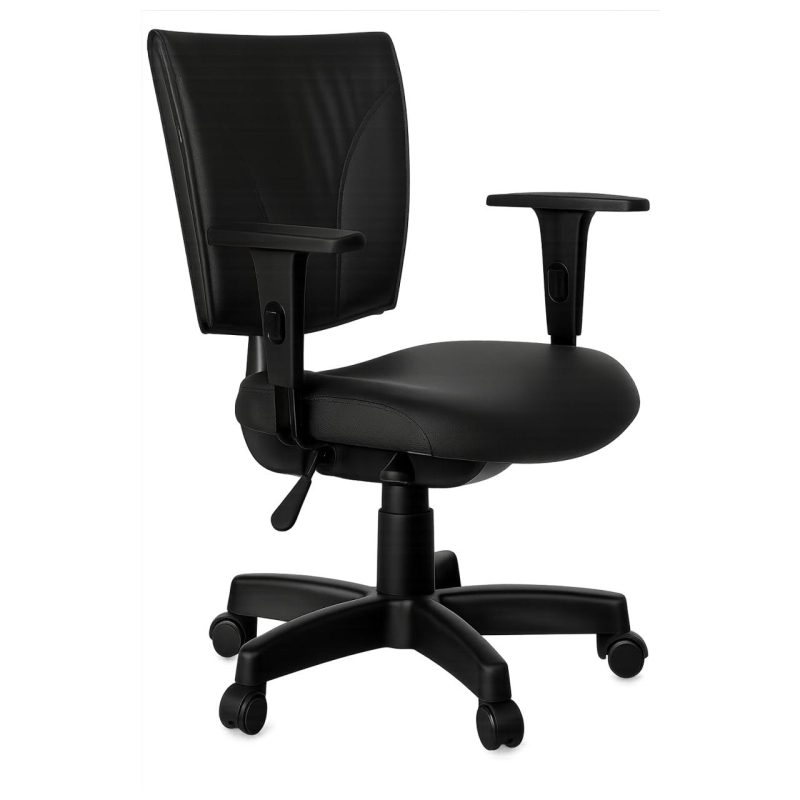 Cadeira B-ONE Back System com Braços Reguláveis – Corino Preta – 31010 Móveis Única Executiva 2