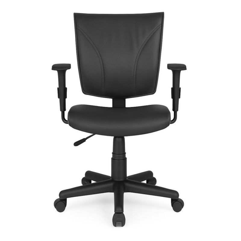 Cadeira B-ONE Giratória com Braços Reguláveis – Corino Preto – 31009 Móveis Única Executiva 3