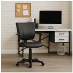 Cadeira B-ONE Giratória com Braços Reguláveis – Corino Preto – 31009 Móveis Única Executiva 19