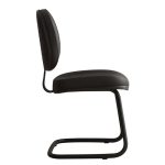 Cadeira Executiva Costurada Base em “S” PRETA – Corino Preto – 31014 Móveis Única Cadeiras Fixas 12