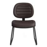 Cadeira Executiva Costurada Base Trapézio – Corino Preto – 31031 Móveis Única Cadeiras Fixas 10