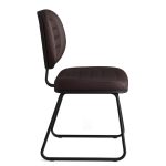 Cadeira Executiva Costurada Base Trapézio – Corino Preto – 31031 Móveis Única Cadeiras Fixas 11