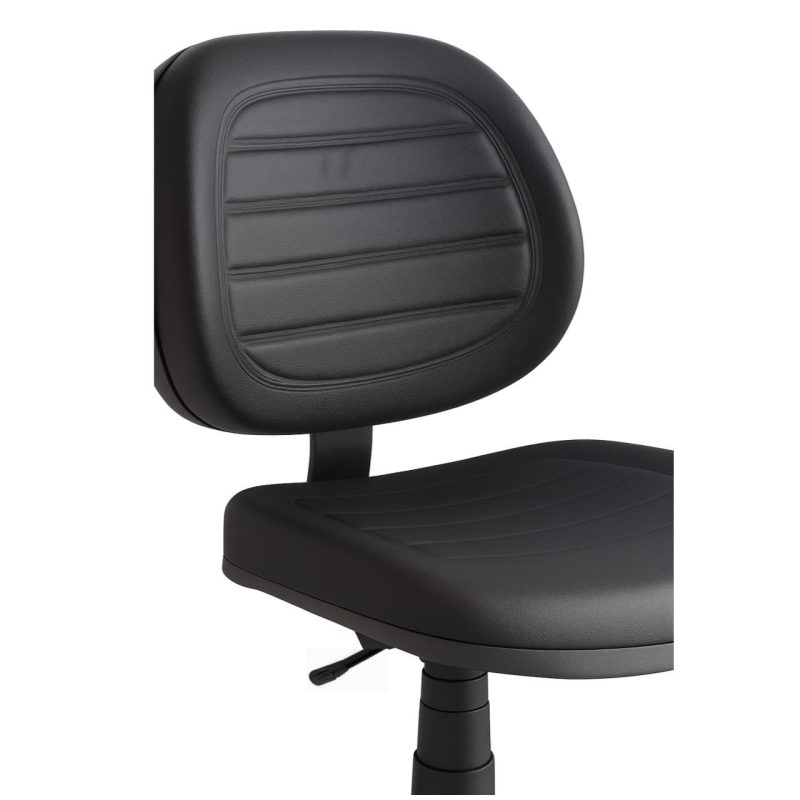 Cadeira Executiva COSTURADA Giratória sem Braços – Cor Preta – 31002 Móveis Única Executiva 7
