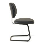 Cadeira Executiva LISA Base em “S” – Corino Preto – 31013 Móveis Única Cadeiras Fixas 11