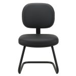 Cadeira Executiva LISA Base em “S” – Corino Preto – 31013 Móveis Única Cadeiras Fixas 12