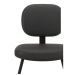 Cadeira Executiva LISA Base em “S” – Corino Preto – 31013 Móveis Única Cadeiras Fixas 16