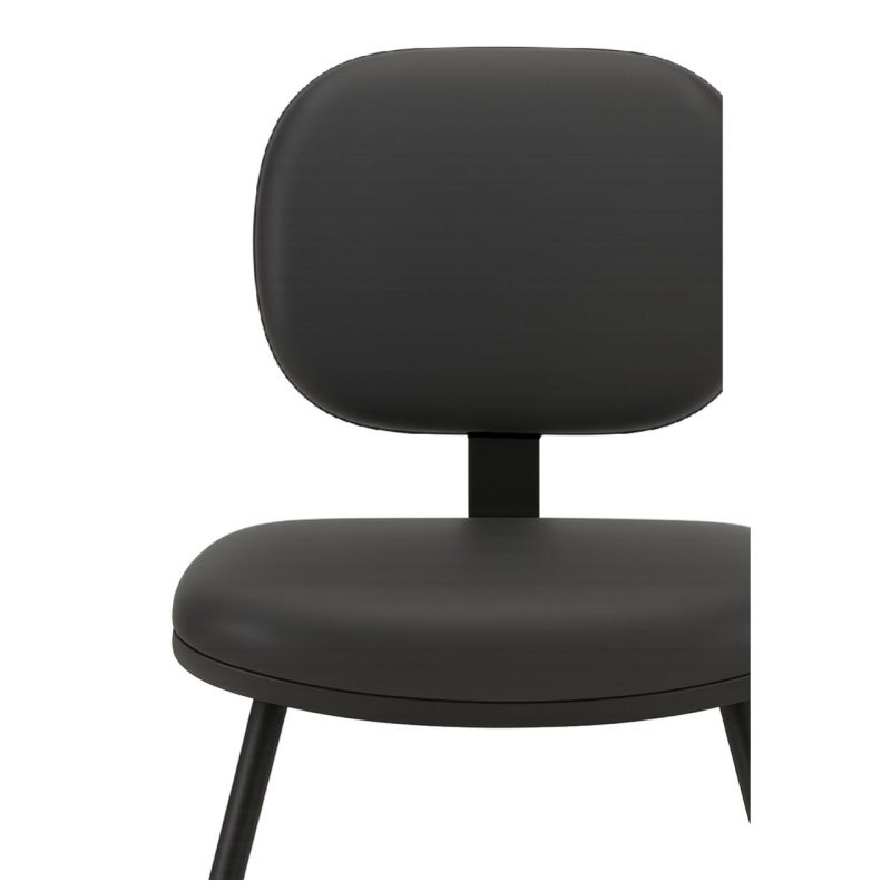 Cadeira Executiva LISA Base em “S” – Corino Preto – 31013 Móveis Única Cadeiras Fixas 8