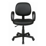 Cadeira Executiva LISA Giratória com Braço Corsa – Corino Preto – 31001 Móveis Única Executiva 11