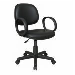 Cadeira Executiva LISA Giratória com Braço Corsa – Corino Preto – 31001 Móveis Única Executiva 12