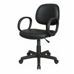 Cadeira Executiva LISA Giratória com Braço Corsa – Corino Preto – 31001 Móveis Única Executiva 13