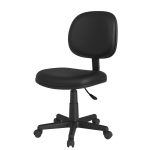 Cadeira Executiva LISA Giratória Sem Braços – Corino Preto – 31000 Móveis Única Executiva 11