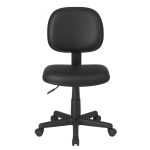 Cadeira Executiva LISA Giratória Sem Braços – Corino Preto – 31000 Móveis Única Executiva 12