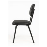 Cadeira Secretária 04 pés – Cor Preto – PMD – 31102 Móveis Única Cadeiras Fixas 11