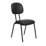 Cadeira Secretária 04 pés – Cor Preto – PMD – 31102 Móveis Única Cadeiras Fixas 14