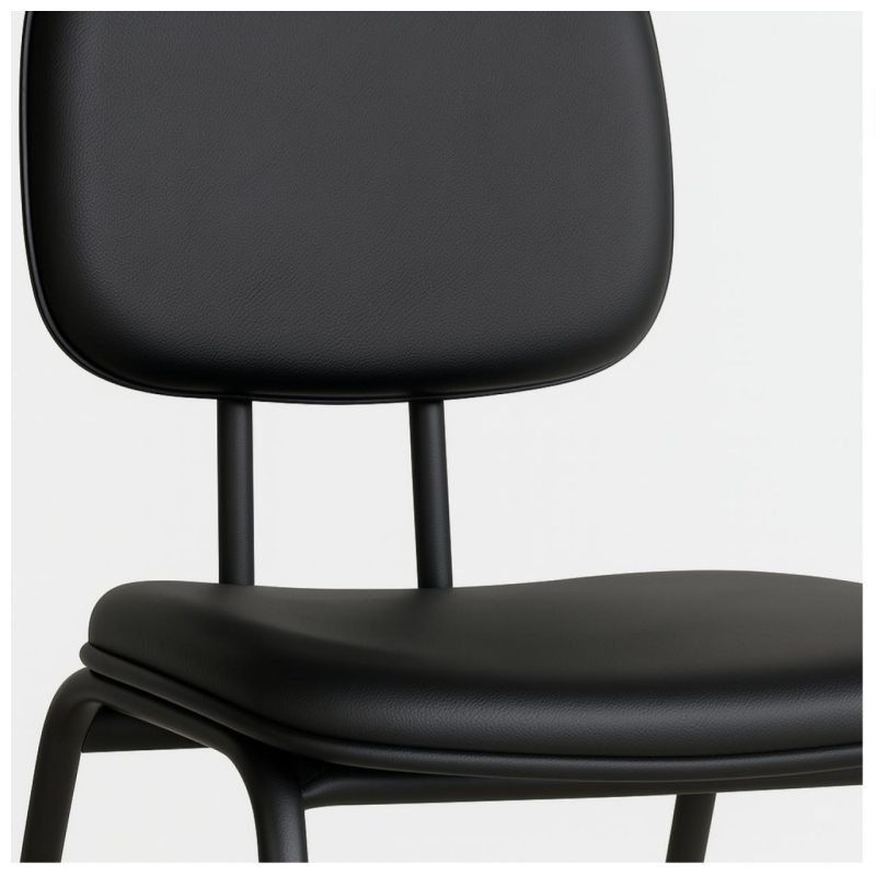 Cadeira Secretária 04 pés – Cor Preto – PMD – 31102 Móveis Única Cadeiras Fixas 7