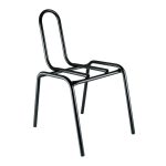 Cadeira Secretária 04 pés – Cor Preto – PMD – 31102 Móveis Única Cadeiras Fixas 16
