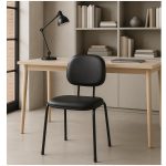 Cadeira Secretária 04 pés – Cor Preto – PMD – 31102 Móveis Única Cadeiras Fixas 17