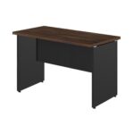 Mesa Escritório PÉ PAINEL – 1,35×0,60m – S/ Gavetas – MARSALA/PRETO – 25420 Móveis Única Linha 30 mm 7