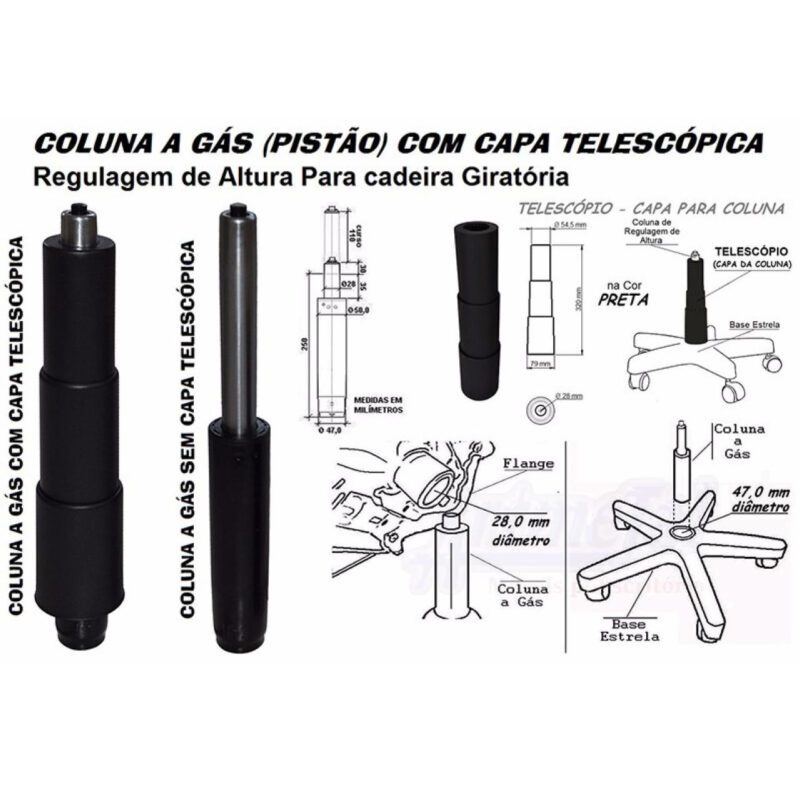 Cadeira Diretorzinha Back System Costurado C/ Braços Reguláveis – Cor Preto 32996 Móveis Única Diretorzinha 6