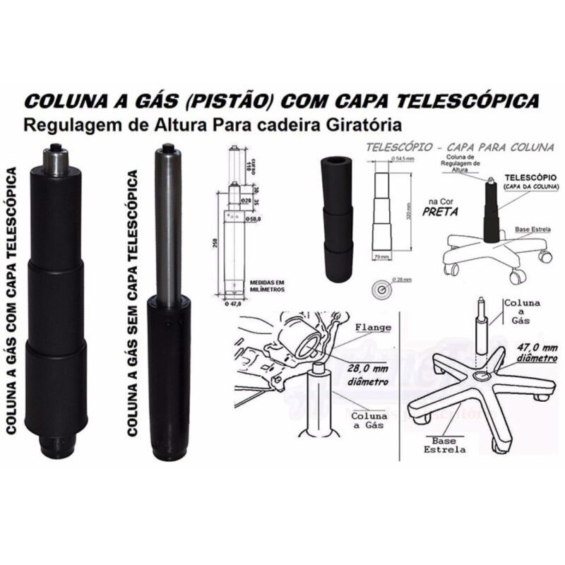 Cadeira Presidente PLUS BACK SYSTEM Baixa Costurada c/ Braços Reguláveis – Corino Preto 32974 Móveis Única Presidente 7