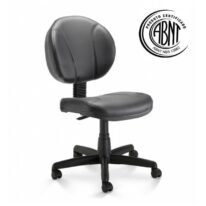 Cadeira Executiva PLUS COSTURADA s/ Braços – CORINO – COR PRETO 32979 Móveis Única Executiva