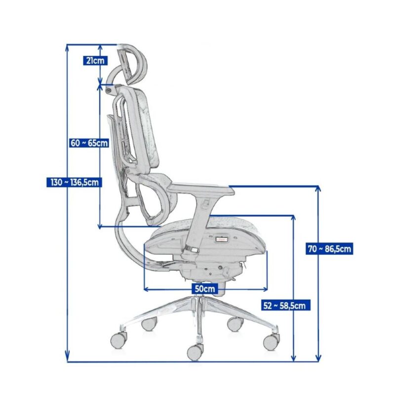 Cadeira Presidente Tela MK – 4011 – COR PRETO 30038 Móveis Única Cadeira de Tela 6