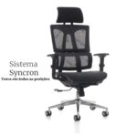 Cadeira Presidente Tela MK – 4011 – COR PRETO 30038 Móveis Única Cadeira de Tela 7