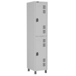 Roupeiro LOCKER de Aço com 02 PORTAS GRANDES – 1,90×0,32×0,40m – CZ/CZ – W3 – 11012 Móveis Única Roupeiro de Aço 5