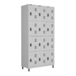 Roupeiro LOCKER de Aço c/ 12 Portas PEQUENAS – 1,90×0,96×0,40m – CZ/CZ – W3 – 11018 Móveis Única Roupeiro de Aço 5