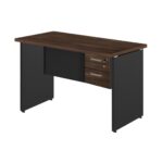 Mesa Escritório 1,50×0,60m – C/ 02 Gavetas MARSALA / PRETO – 23473 Móveis Única Linha 30 mm 8