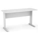 Mesa Escritório 1,20×0,60m – c/ Gavetas CINZA/CINZA – 43084 Móveis Única Linha 15 mm 7