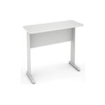 Mesa Escritório 0,90×0,60m – S/ Gavetas CINZA/CINZA – 43080 Móveis Única Linha 15 mm 5