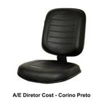 A/E Diretor Costurado GOMADA – Cor PRETA – 38002 Móveis Única Diretor