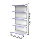 Ponta de Gôndola 1,62×0,90m 15009 Móveis Única Centro 5