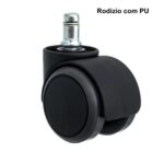 Rodízios para Cadeira com “PU” – Preto – 87705 Móveis Única Acessórios para Cadeiras 4