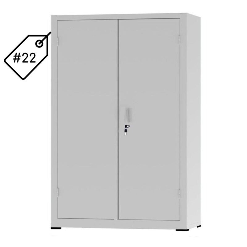 Armário de Aço com 02 Portas – PA 120 #22 (Reforçado) – NOBRE – 12105 Móveis Única Armário de Aço 2