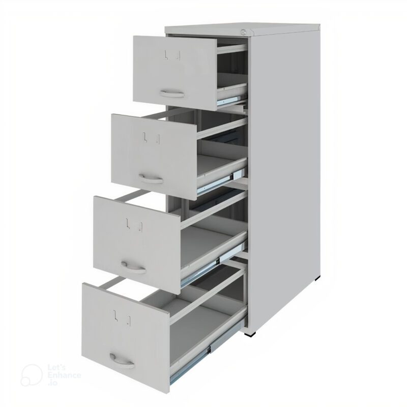 Arquivo de Aço 04 Gav. – CHAPA #22 – C/ TRILHO TELESC – (70cm) – 1,35×0,50×0,70m – CZ/CZ – NOBRE – 15112 Móveis Única Arquivo de Aço 3