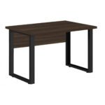 Mesa Escritório PÉ QUADRO – 1,20×0,60m – S/ Gavetas – MARSALA/PRETO – 25469 Móveis Única Linha 30 mm 5