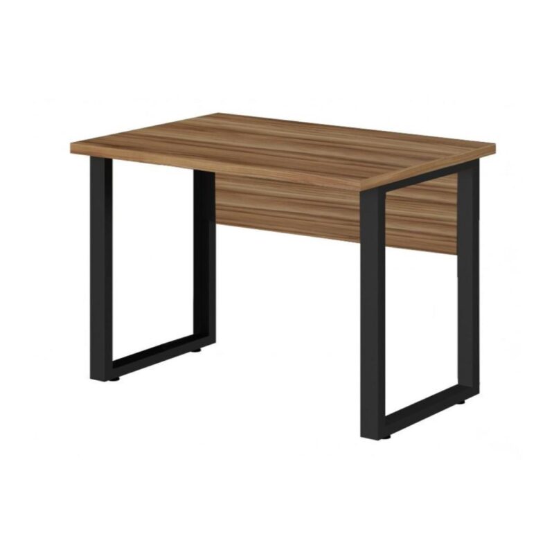 Mesa Escritório PÉ QUADRO – 1,20×0,60m – C/ Gavetas – NOGAL SEVILHA/PRETO – 24471 Móveis Única Linha 40 mm 3