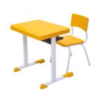 Kit Escolar Individual – (Mesa e Cadeira) – INFANTIL 03 a 06 Anos COR AMARELO – 41087 Móveis Única Infantil 7