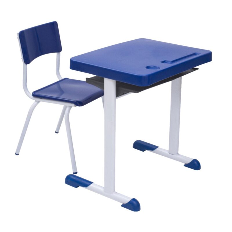 Kit Escolar Individual AZUL – (Mesa e Cadeira) – INFANTIL 03 a 06 Anos 41089 Móveis Única Infantil 3