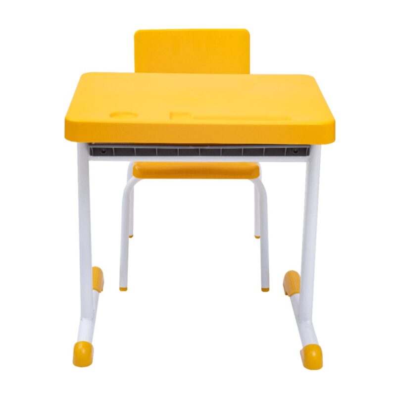 Kit Escolar Individual – (Mesa e Cadeira) – JUVENIL 06 a 09 Anos COR AMARELO – 41083 Móveis Única Conjunto Escolar 3