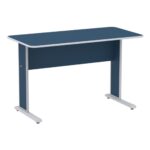 Mesa Escritório 1,20×0,60m s/ Gavetas – Cor Azul 44084 Móveis Única Linha 15 mm 6