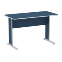 Mesa Escritório 1,50×0,60m s/ Gavetas – Cor Azul 44086 Móveis Única Linha 15 mm