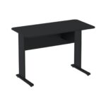 Mesa Escritório 0,90×0,60m – Cor Preto 44088 Móveis Única Linha 15 mm 6