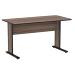 Mesa Escritório 1,50×0,60m s/ gavetas – Cor Walnut 44097 Móveis Única Linha 15 mm 6