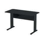 Mesa Escritório 1,20×0,60m s/ Gavetas – Cor Preto 44089 Móveis Única Linha 15 mm 9