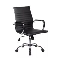 Cadeira DIRETOR Charles Eames Esteirinha – PRETO – PMD – 32887 Móveis Única Presidente