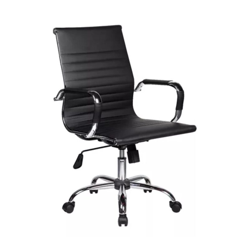 Cadeira DIRETOR Charles Eames Esteirinha – PRETO – PMD – 32887 Móveis Única Presidente 2